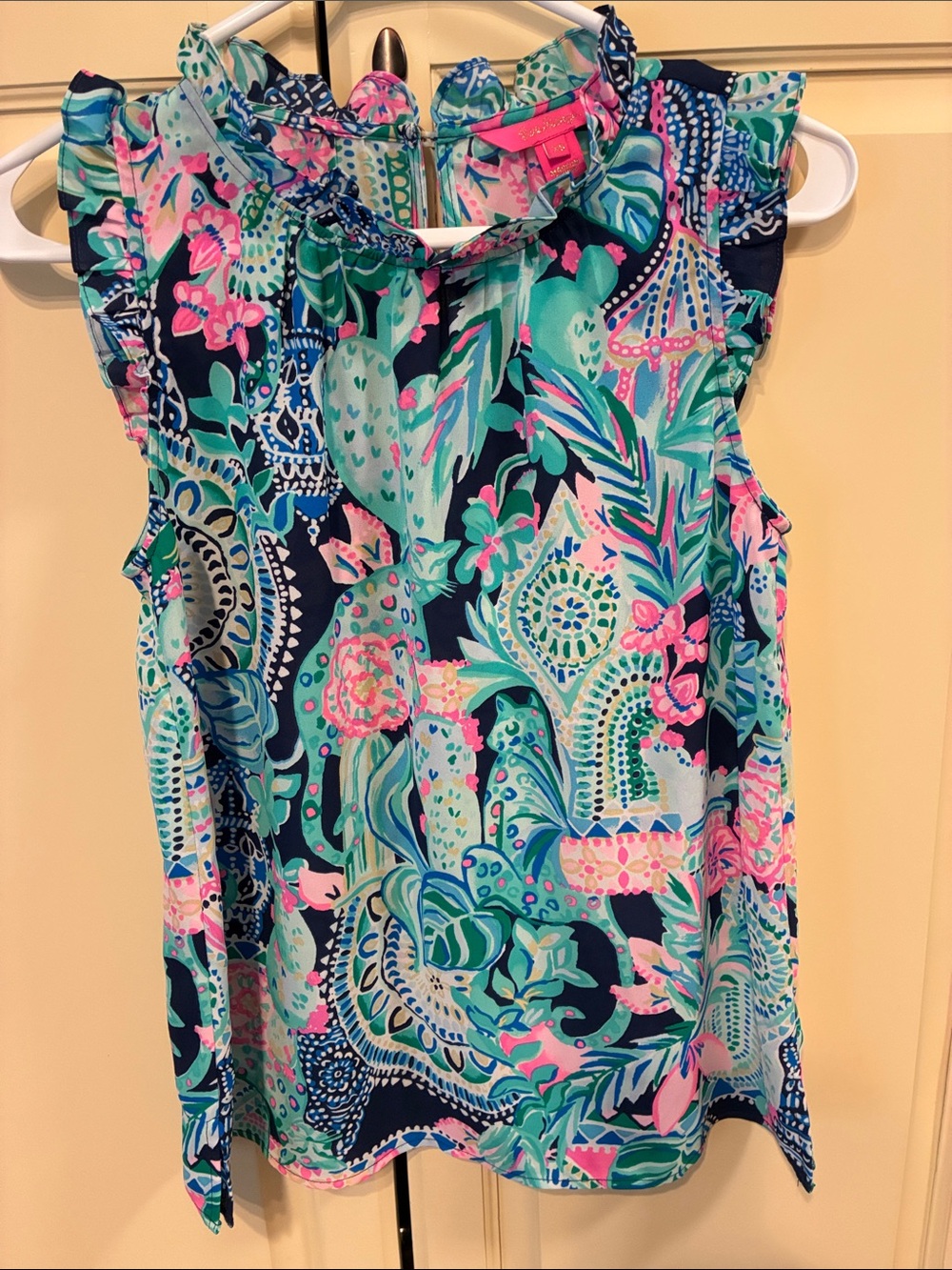 Lilly Pulitzer Talisa Ruffled Trim Top